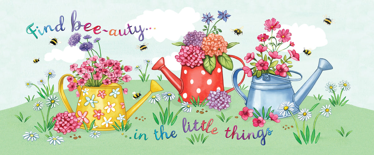 Find the beauty in the little things, gardening themed mug