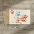 Rolo the Dachshund Birthday Card