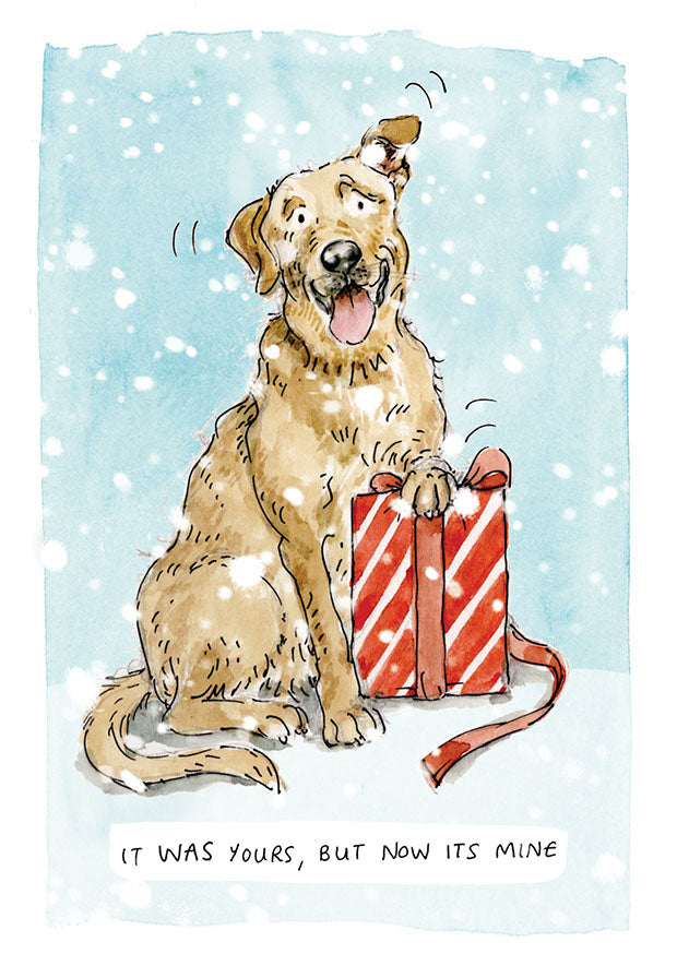 Nugget the Golden Retriever Christmas Card pack of 10