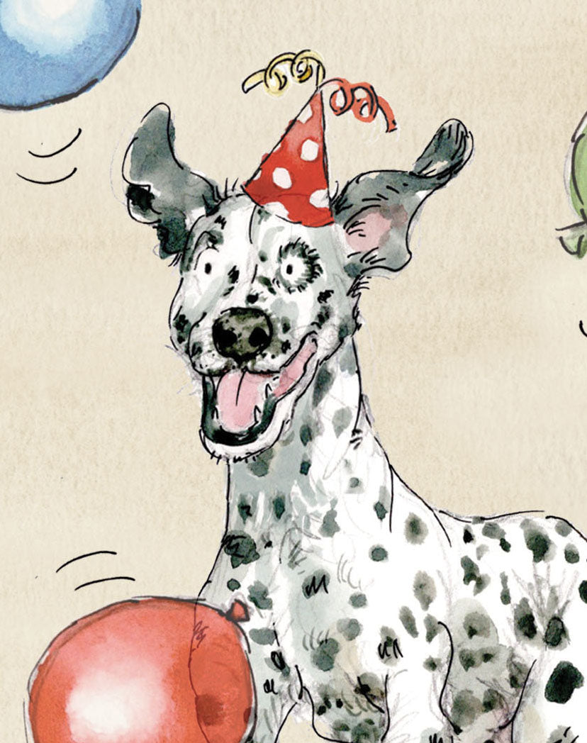 Ziggy the Dalmatian Birthday Card
