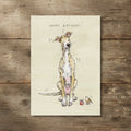 Banjo the Whippet Birthday card