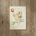 Nugget the Golden Retriever Birthday Card