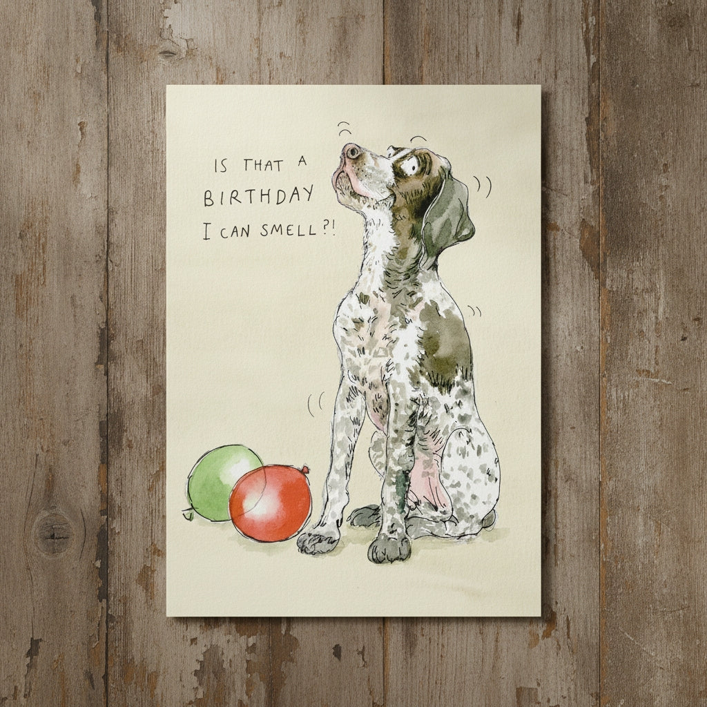 Otto the German Shorthaired Pointer Birthday Card
