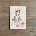 Millicent the Bull Terrier Birthday card