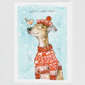 Archie the Greyhound Christmas card