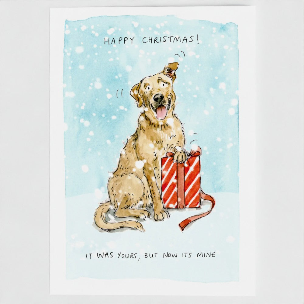 Nugget the Golden Retriever Christmas Card pack of 10