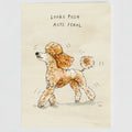 Lady Penelope the Poodle greetings card