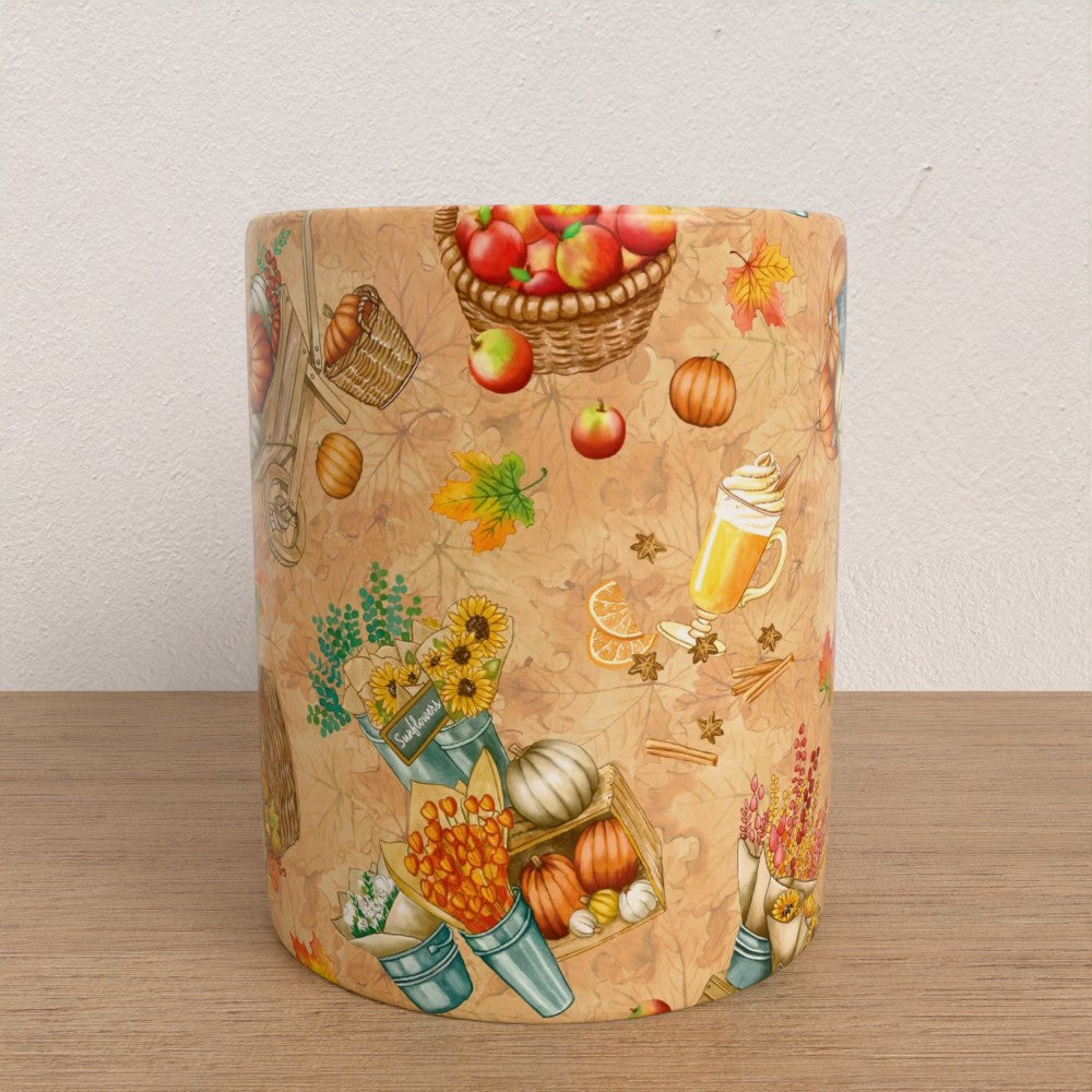 Autumnal Flower Market, Mug. Fall Flower Market  Mug