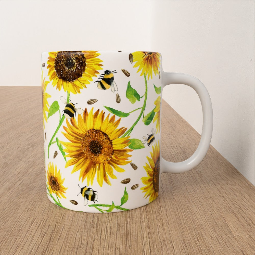 Sunflowers & Bees mug