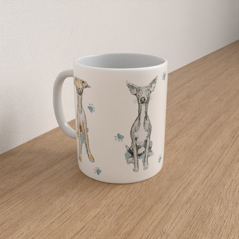Best Friends – Ginny the Iggy & Rain the Whippet mug