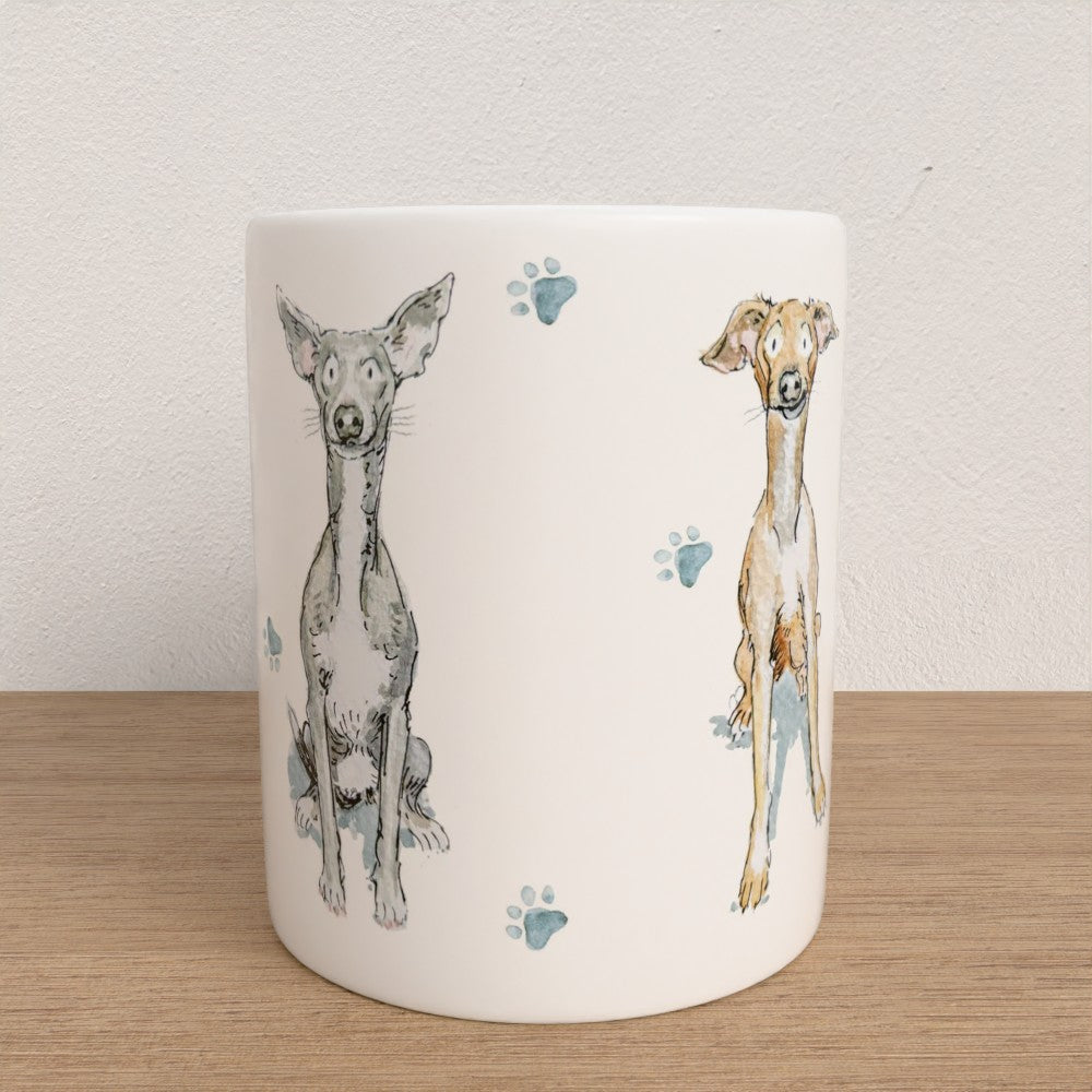 Best Friends – Ginny the Iggy & Rain the Whippet mug