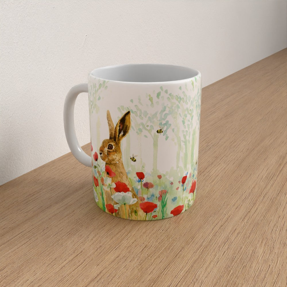Hare & Poppy Wildlife Mug