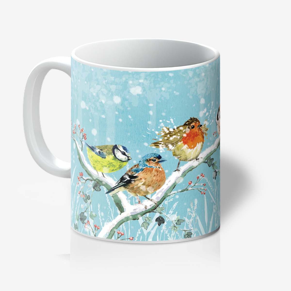 Winter Garden Birds Mug