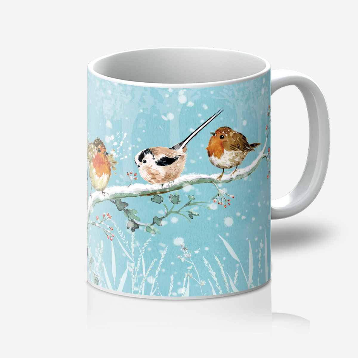 Winter Garden Birds Mug
